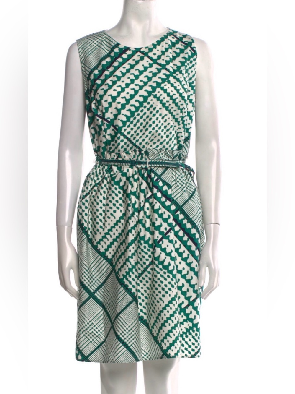 Silk Oscar de la Renta Dress Size 12 - Picture 3 of 10